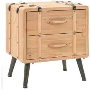 Mesita de noche,Mesilla de Noche madera maciza de abeto 50x…