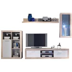 Mueble de salón modular formentera ii color roble sonoma y…