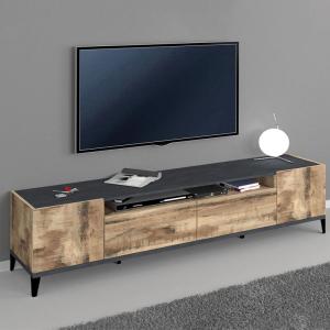 Web Furniture - Mueble de tv 200 x 40 cm 2 compartimentos 2…