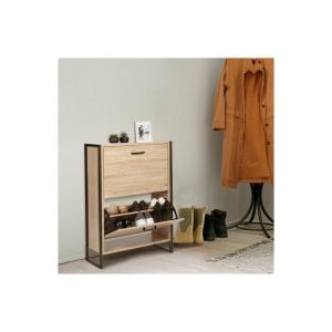 Idmarket - Mueble zapatero luis de 2 puertas y diseño indus…