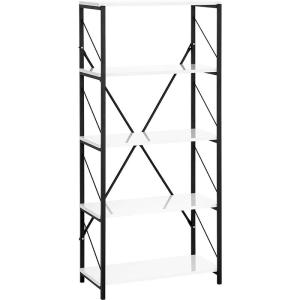 Estanteria de Escalera de 5 Estantes, Metal y Madera Estilo…