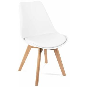 Pack 6 sillas de comedor blancas, silla de cocina, salon o…