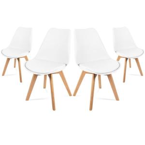 Mc Haus - Sillas de comedor blancas, diseño nordico, sillas…