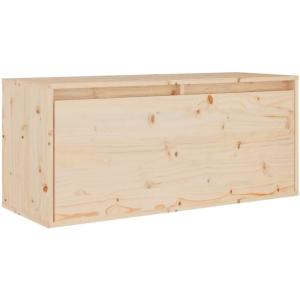 Armario de pared madera maciza de pino 80x30x35 cm Vidaxl M…