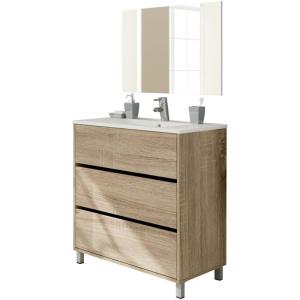 Mueble de Lavabo Kalma Roble Cambrian - ref: 6072-MU - Mueb…