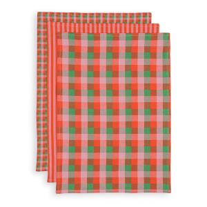 Conjunto de 3 paños de cocina de algodón teñido, Sidone
