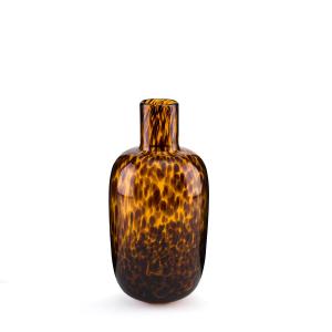 Jarrón de cristal ámbar H30cm, Fauvita