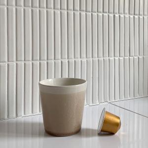 Lote 4 tazas de café efecto agrietado, GOGAIN