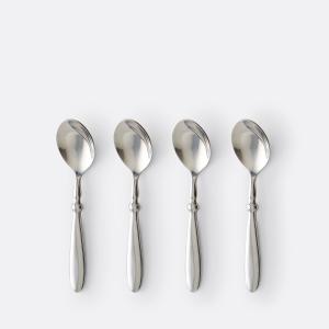 Lote 4 cucharas de café de acero inoxidable, RAKINEN