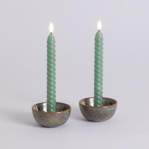 Set de 2 velas LED trenzadas, Galaty