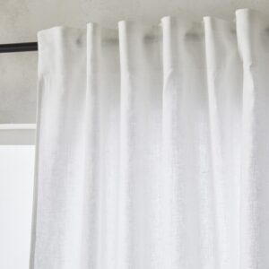 Cortina de lino lavado con pliegues, Private