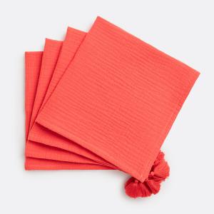 Conjunto de 4 servilletas de gasa de algodón, Kumla