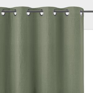 Cortina opaca de lino lavado con ojales Onega