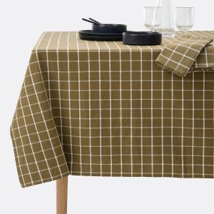 Mantel de algodón tejido y estampado a cuadros, Hortense