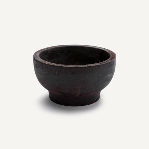 Cuenco de caoba quemada Nyesi