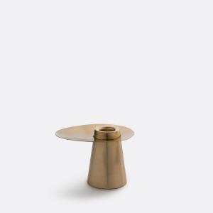 Portavelas de latón Altura 8 cm, Jory