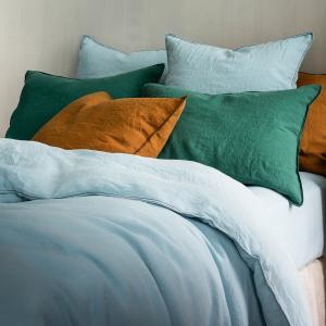 Funda de almohada de cáñamo lavado Helm