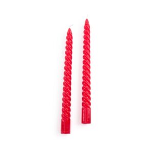 Lote de 2 velas trenzadas, Caspar