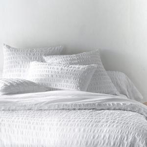 Funda de almohada larga de algodón, Seersucker