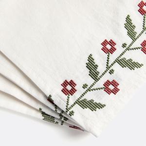 Servilletas de mesa de algodón/viscosa lavados, Auvray