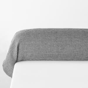 Funda de almohada larga de lino lavado, Linot Carreaux