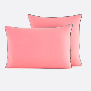 Funda de almohada lisa de algodón, Macha