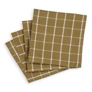Juego de 4 servilletas de algodón lavado, Hortense