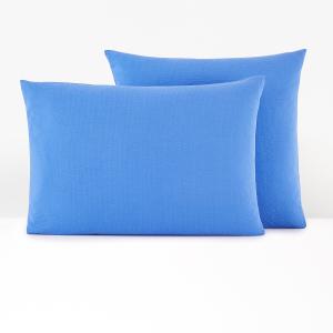 Funda de almohada de algodón y algodón lavado, Seersucker