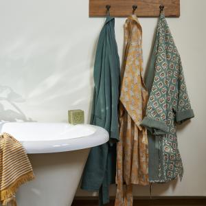 Albornoz kimono con forro de rizo, Cilou