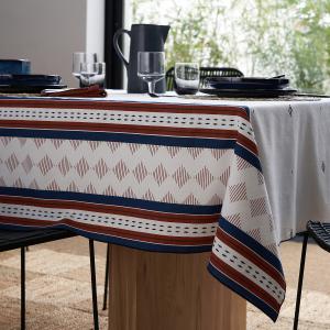 Mantel de algodón estampado y bordado, Maliau