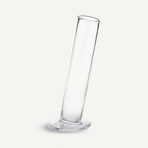 Jarrón de cristal cilíndrico inclinado Al. 31 cm, Stille