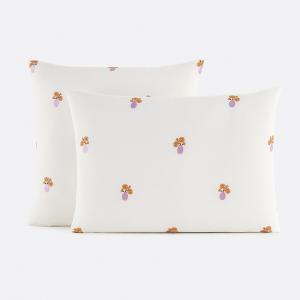 Funda de almohada bordada de algodón vintage, Ariette