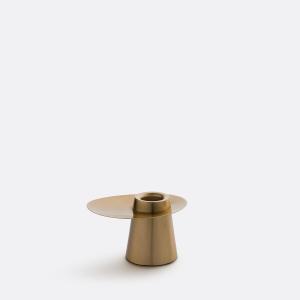 Portavelas de latón Altura 9 cm, Jory