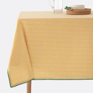 Mantel Trattoria de algodón y lino con estampado vichy