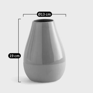 Jarrón de cerámica, al. 19 cm, Pastela