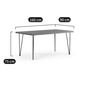 Mesa comedor contrachapada en nogal, Watford