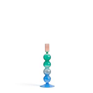 Candelabro de cristal de colores, al. 26,5 cm, Chilava