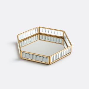 Vaciabolsillos de latón y vidrio ancho 21 cm, Uyova