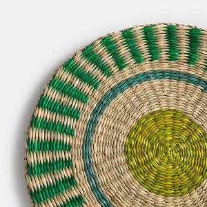 Juego de 4 manteles individuales de paja, Romix