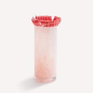 Jarrón de vidrio cincelado Al. 26,5 cm, Eloria