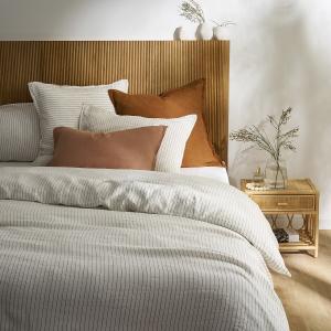 Funda de almohada de lino lavado, Linot Rayé