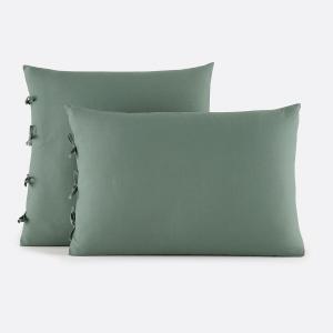 Funda de almohada anudada de algodón liso, Scenario