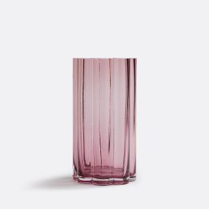 Jarrón de vidrio transparente, altura 25 cm, Helia