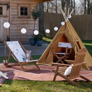 Sillón de jardín Adirondack para niños de acacia, Aksel
