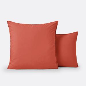 Funda de almohada lisa de percal de algodón orgánico 200 hi…