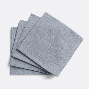 Juego de 4 servilletas de mesa de algodón, Navao