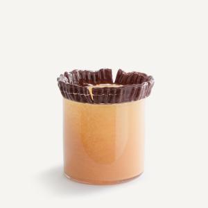 Jarrón de vidrio cincelado Al. 18,5 cm, Eloria