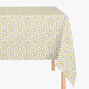 Mantel rectangular de algodón con motivo geométrico, Ethna