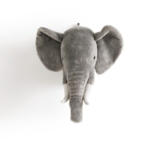 Decoración de pared infantil cabeza de elefante, Hayi