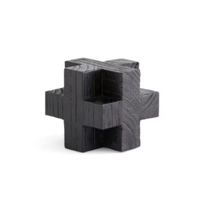 Objeto decorativo cubo de madera, modelo pequeño Mekubo